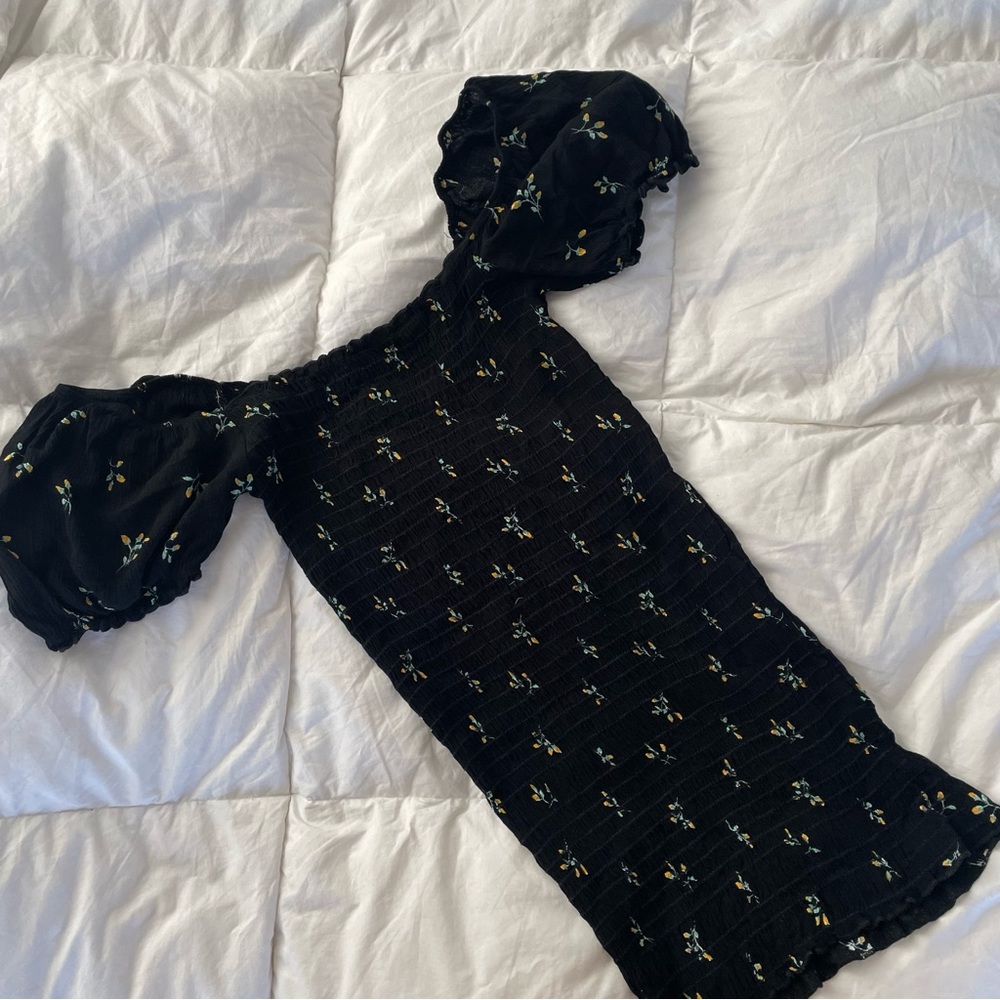 Windsor Black Floral Mini Dress